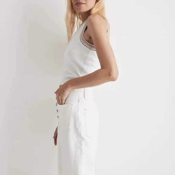 Madewell "The Pride Brightside" Crop Ribbed Tank Top s - Picture 2 of 11